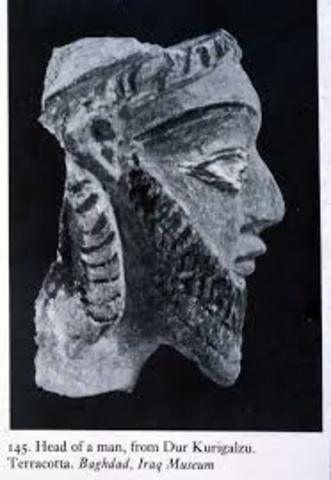 Cabeza de noble. Babilonia. Epoca cassita. (1.400 a.C.)