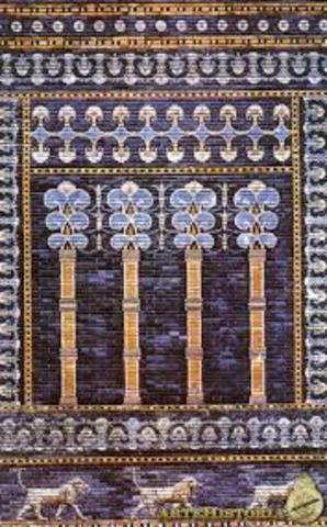 Panel del Salon del trono del Palacio de Nabucodonosor II. Imperio neobabilónico. (604-562 a.C.)