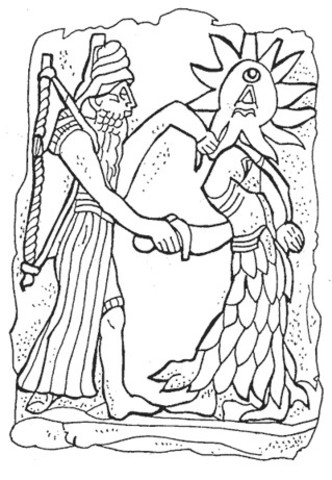 Muerte de un cíclope a manos de un dios