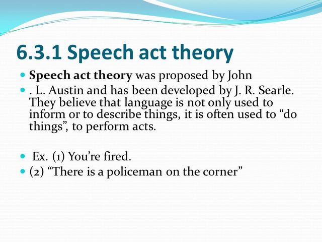 approche pragmatique communicative d'Austin&Searle