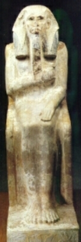 Estatua de Zoser en caliza.
