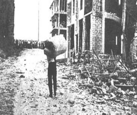 Frana la parte occidentale della città