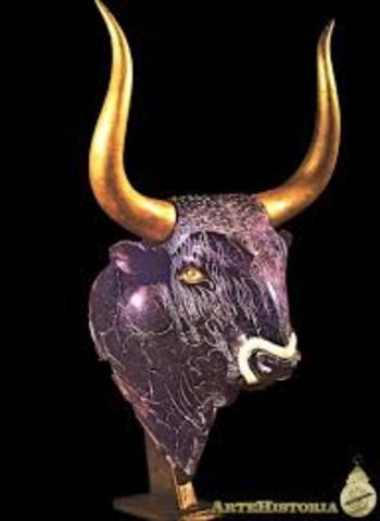 Ritón en forma de cabeza de toro