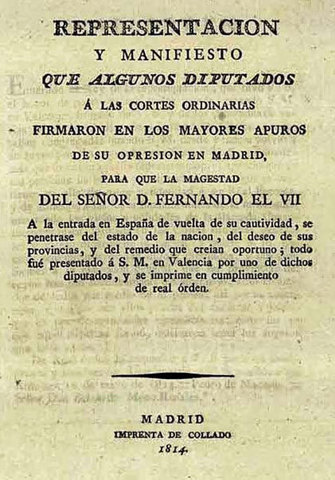 El Manifiesto de los Persas