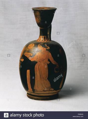 Lecito de cerámica roja