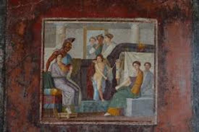 Fresco de la casa di Marco Lucrezio