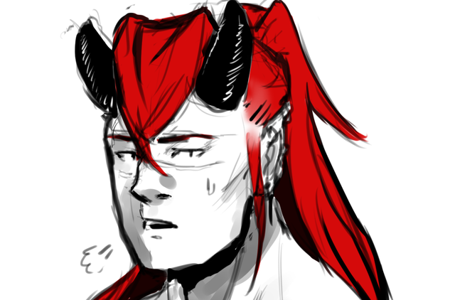 Les cornes de Ren poussent