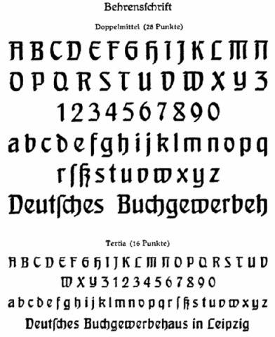Peter Behrens - Behrenschrift Typeface