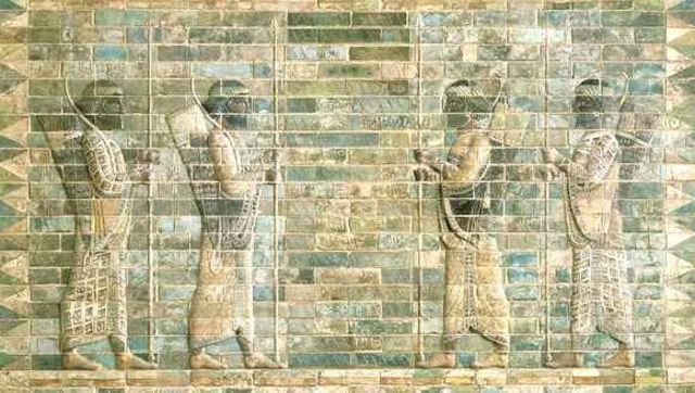 Panel con arqueros. Palacio de Susa