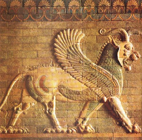 León alado del Palacio de Susa