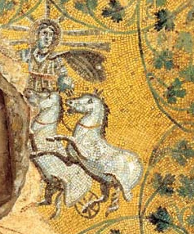 Cristo representado como Helios