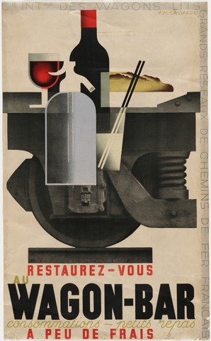 A.M. Cassandre - Restaurez-vous au Wagon-Bar