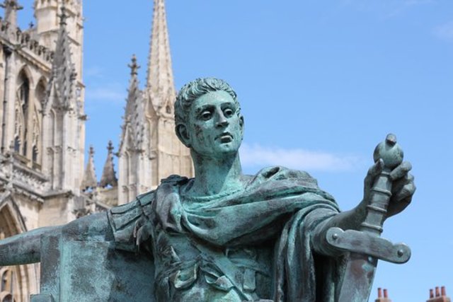 Emperor Constantine converts to Christianity