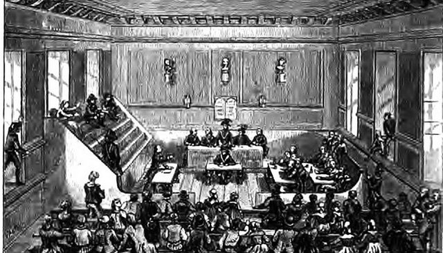 Creación del Tribunal Revolucionario contra los sospechosos de ir en contra de los principios de la Revolución.