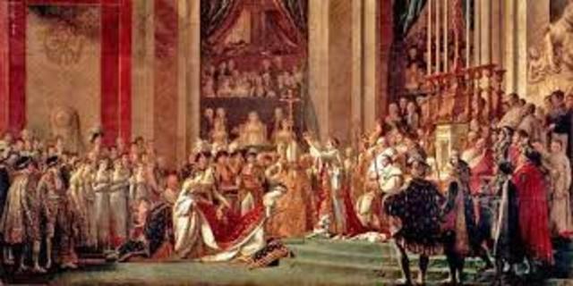 Coronación de Napoleón Bonaparte como emperador de los franceses