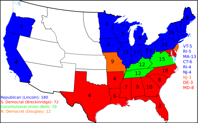 Democratic Party Splits into Northern and Southern Halves