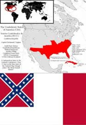 Confederate States of America Founded