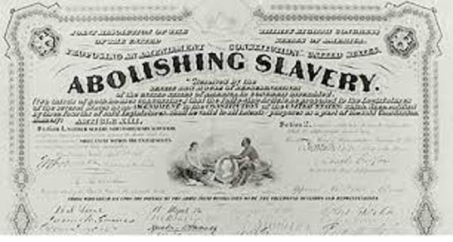 Congress Passed the 13th Amendment