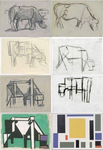Theo van Doesburg - Composition (The Cow)