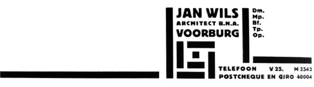 Piet Zwart - Logo for Jan Wils