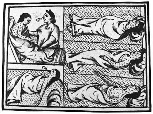Primera gran epidemia de viruela en Tenochtitlán