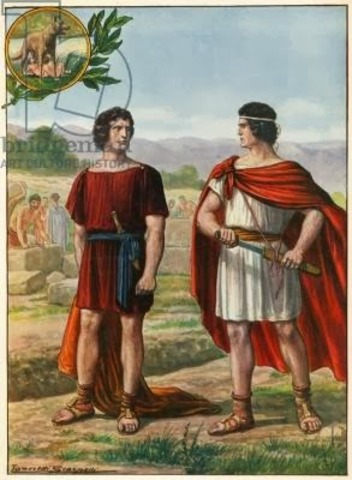 Remus & Romulus founded Rome (According to Greek Mythology)