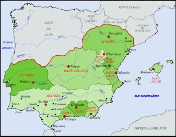 El califato de Córdoba se deshace.