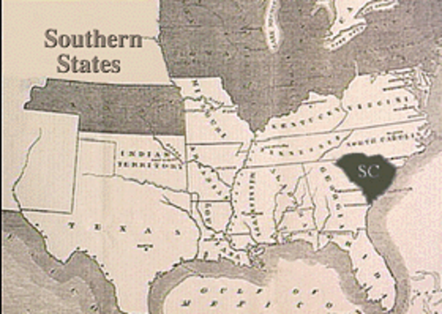 South Carolina Secedes from the Union