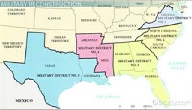 First congressional reconstruction act passed