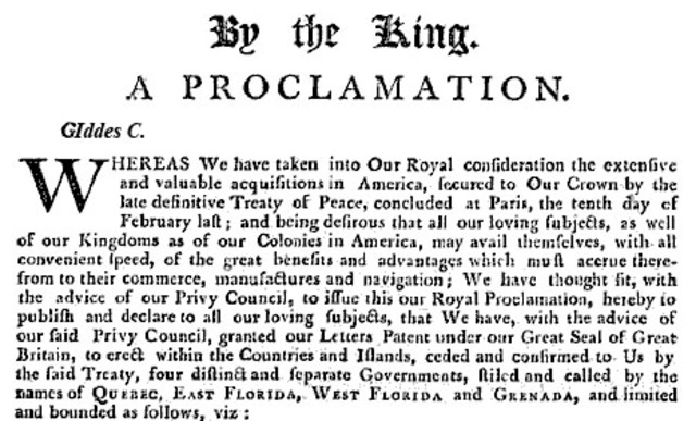 Proclamation of 1763