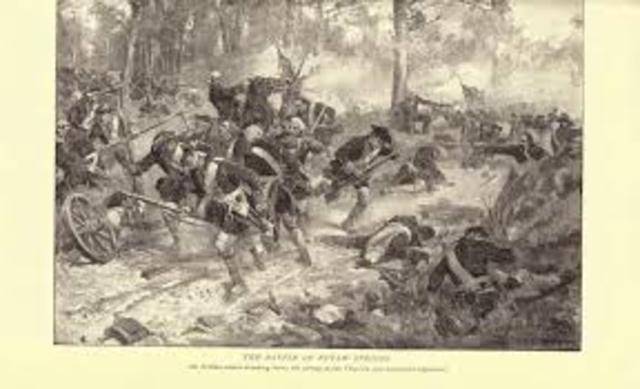 The Battle of Eutaw Springs Near present-day Eutawville, South Carolina