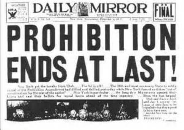 End of Prohibition