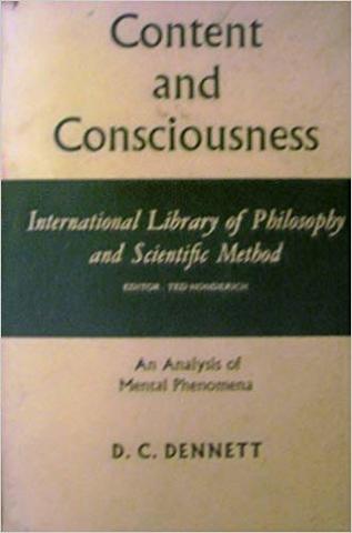 Published "Content and Consciousness"