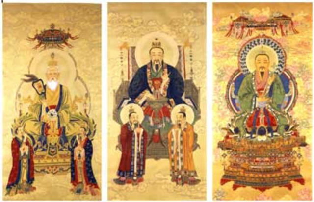 Beginnings of Confucianism, Buddhism, Daosim