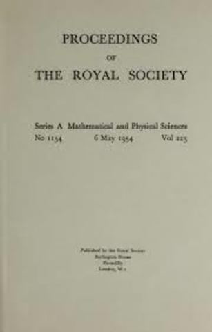 "Proceedings" of the Royal Society