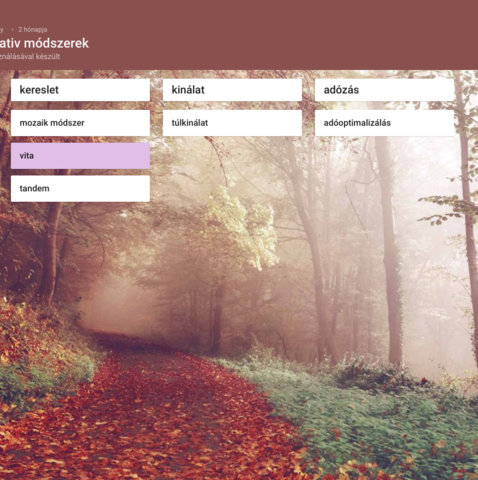 Kooperatív tanítási módszerek (csoportmunka)