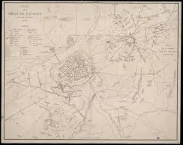 FIN DEL PRIMER SITIO DE BADAJOZ: