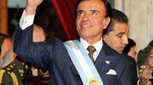 Réélection de Menem