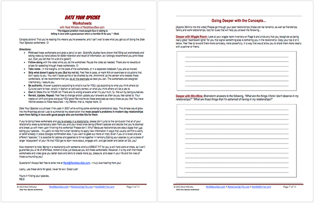 Reid Prepares Content Audit Materials for Mentoring Session