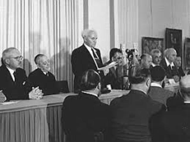 ההכרזה על הקמת מדינה ישראל