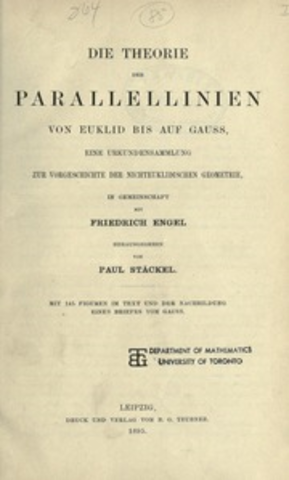 Primi accenni di geometria non-euclidea
