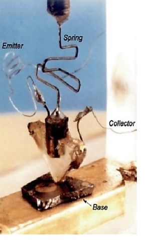 Construcción del primer transistor bipolar