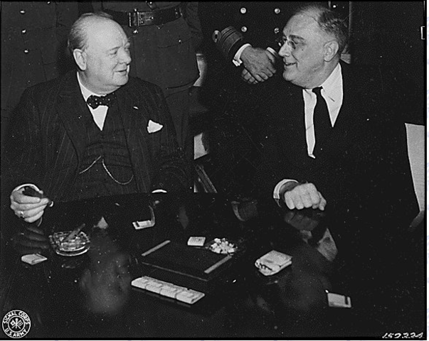 Signature de la charte de l'Atlantique