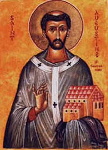 San Agustin kristau egiten da