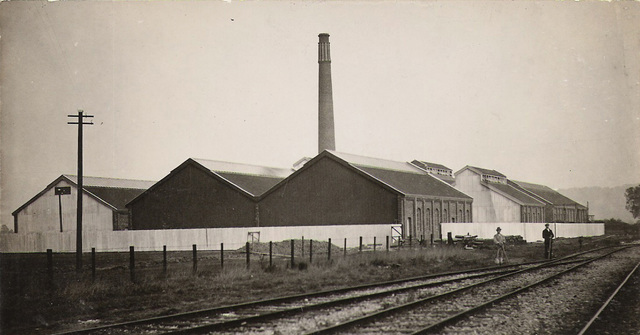 Mustad's nail factory built