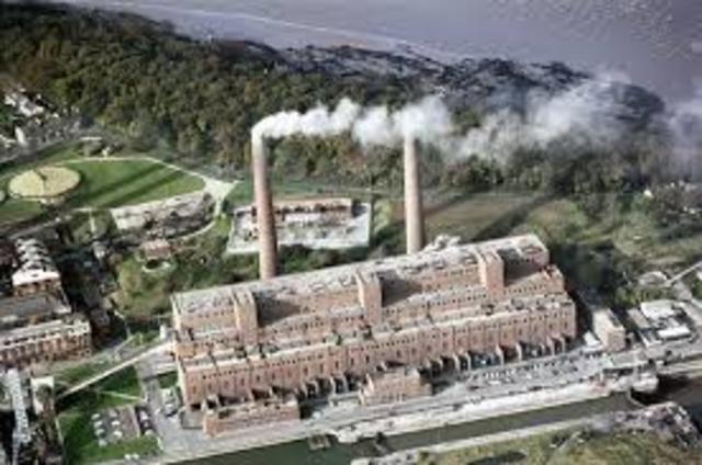 Power station A's chimney stacks are replaced