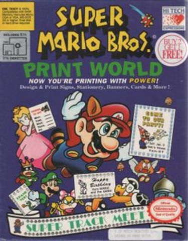 Super Mario Bros Print World