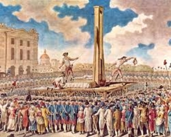 Ejecución en la guillotina de Luis XVI