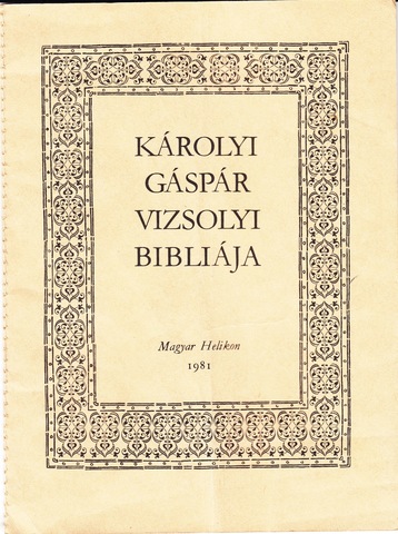 A Vizsolyi Biblia