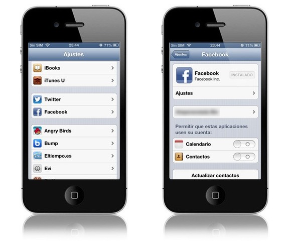 iOS 6, llega la integración con Facebook